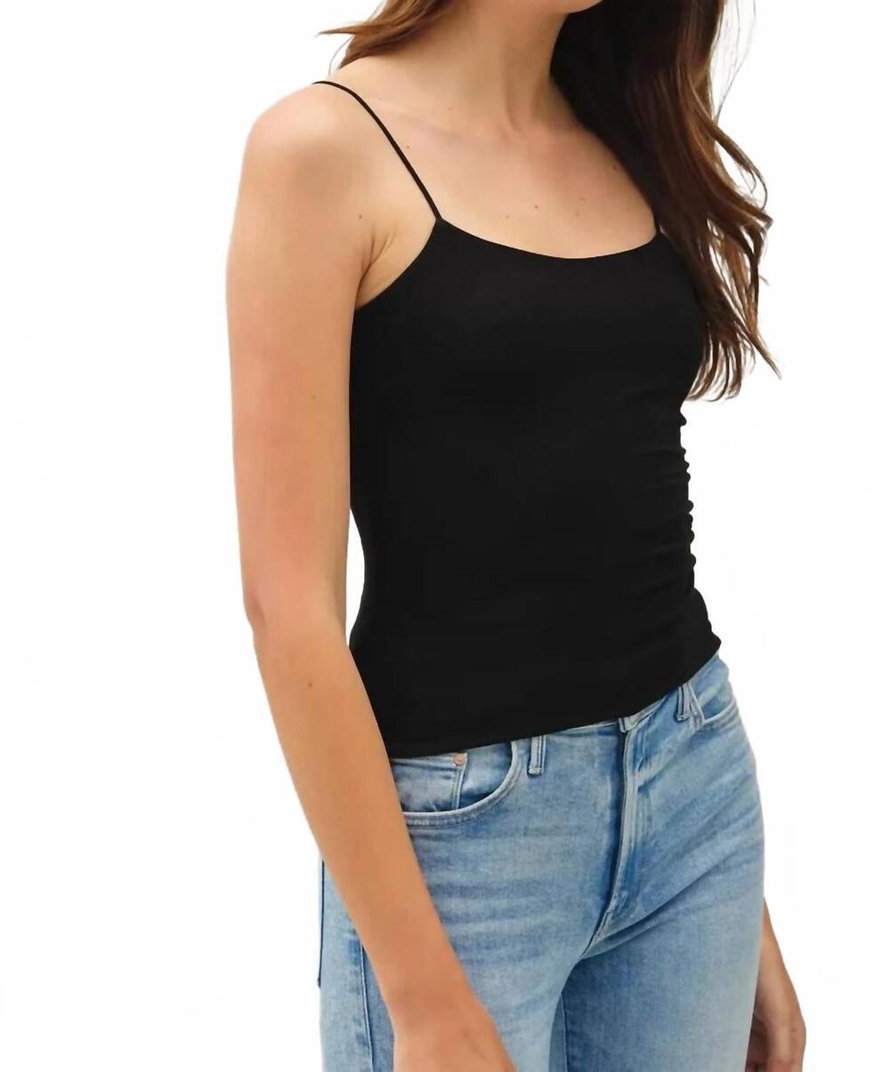 NEW BE COOL basic solid cami top in black